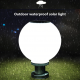 Obrázok pre Záhradná LED solárna guľa fi:19cm