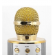 Obrázok pre Multifunkčný bezdrôtový Wireless Karaoke mikrofón, reproduktor / Speaker zlatý