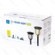 Obrázok pre Solárna LED záhradná lampa 0,3W/10lm , IP44 , Teplá biela , 2ks