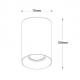 Obrázok pre Stropné bodové prisadené svietidlo GOLDI-O-B/B valcové (čierne)
