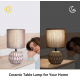 Obrázok pre Stolná lampa keramická 17 ČervenoHnedá , E14 