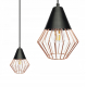 Obrázok pre Loft Diament Závesný luster 3xE27/230V/Čierna