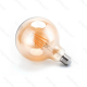 Obrázok pre LED žiarovka E27 8W/650lm , G125 LED vlákno AMBER , Teplá biela