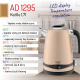 Obrázok pre Rýchlovarná kanvica, čajník - 1,7L , LCD , stará ružová - 2200W
