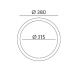 Obrázok pre Lampa Luster CLASSIC MAHAGÓN P2/2 kruhový IP20 , 380mm , 2xE27 , mahagón