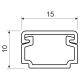 Obrázok pre Elektroinštalačná plastová lišta biela LH 15x10mm HC 2m