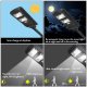Obrázok pre LED Solárne Pouličné verejné osvetlenie 60W, IP67 , so senzorom , Studená biela s diaľkovým ovládaním