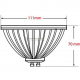 Obrázok pre LED žiarovka AR111 GU10 11W/700lm , 6SMD 3030 , teplá = 70W 