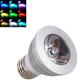 Obrázok pre RGB LED žiarovka E27 3W/150lm , RGB = 15W + diaľkové ovládanie