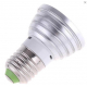 Obrázok pre RGB LED žiarovka E27 3W/150lm , RGB = 15W + diaľkové ovládanie