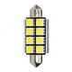 Obrázok pre LED Autožiarovka LB327W DUO - C5W 41mm 8xSMD5050 CANBUS , biela